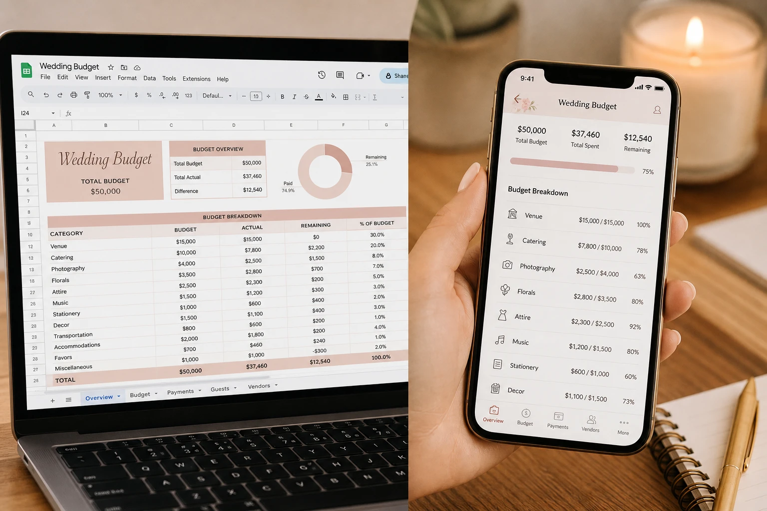 Google Sheets vs Wedding Budget App: Which Is Better for Kenyan Couples?