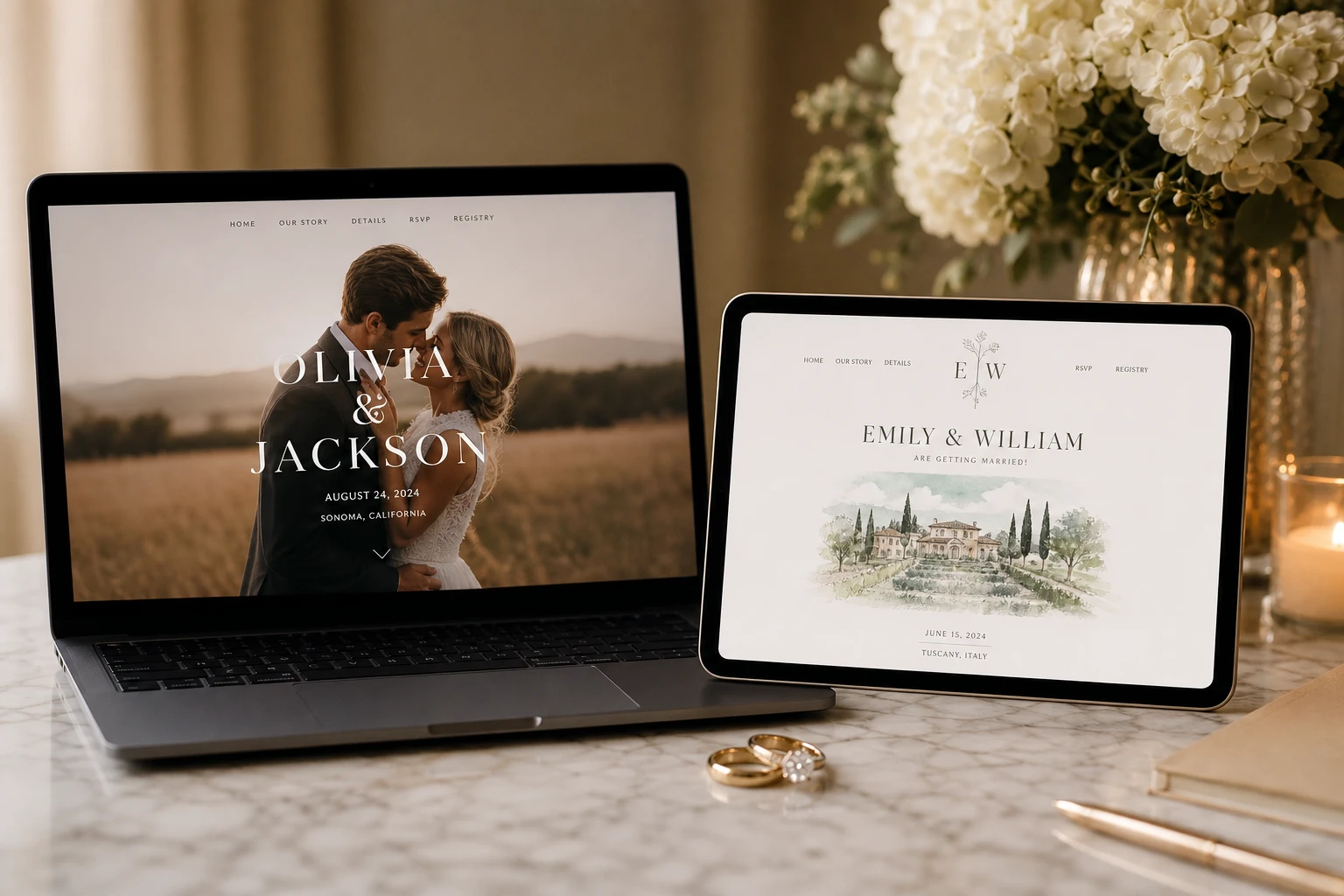 Harusi Hub vs Minted: Wedding Websites for Kenyan Couples