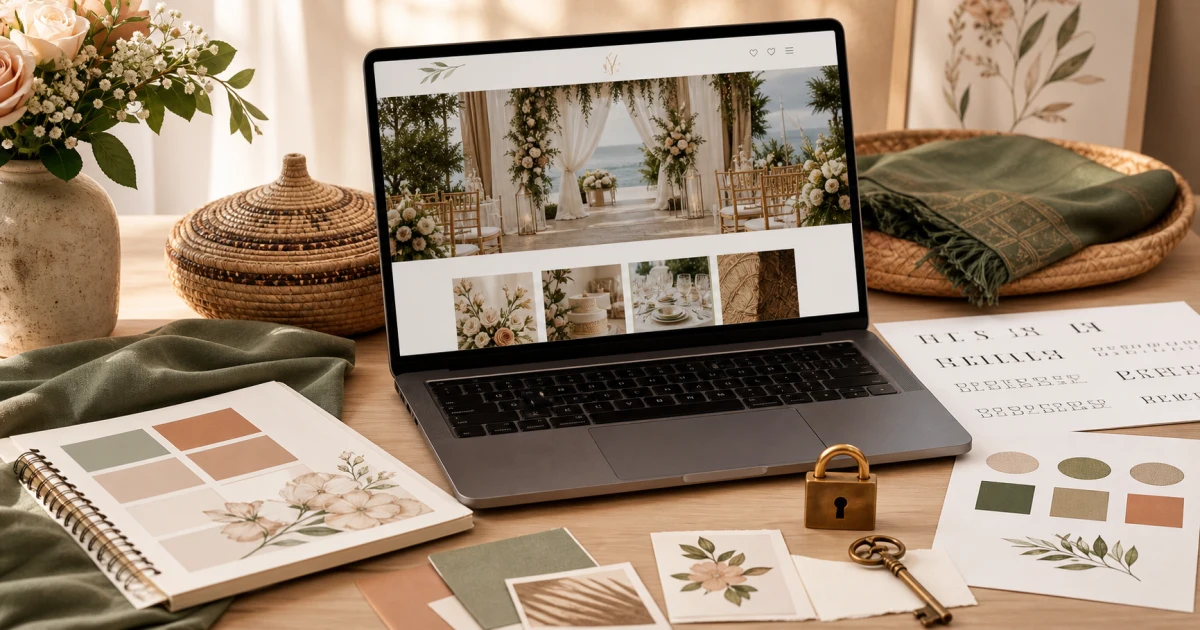 How to Choose a Theme and Set a Password for Your Wedding Website