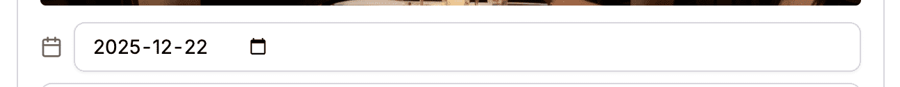 Photo with EXIF date showing automatic date extraction