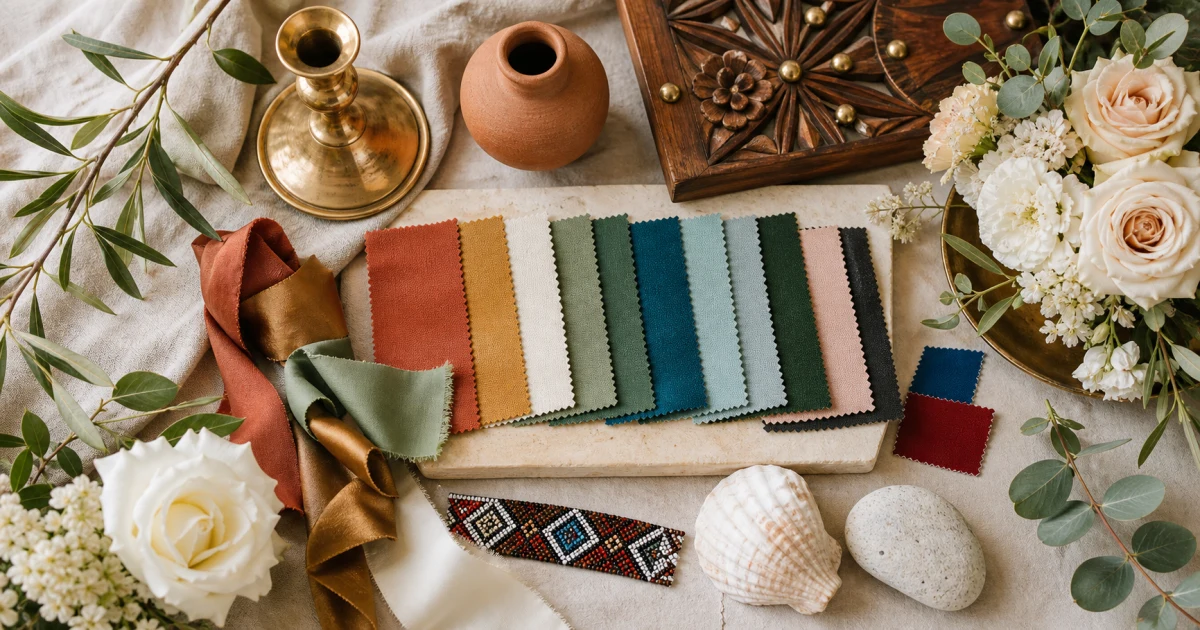 Wedding Color Palettes Inspired by Kenya (Earth, Safari, Coast)