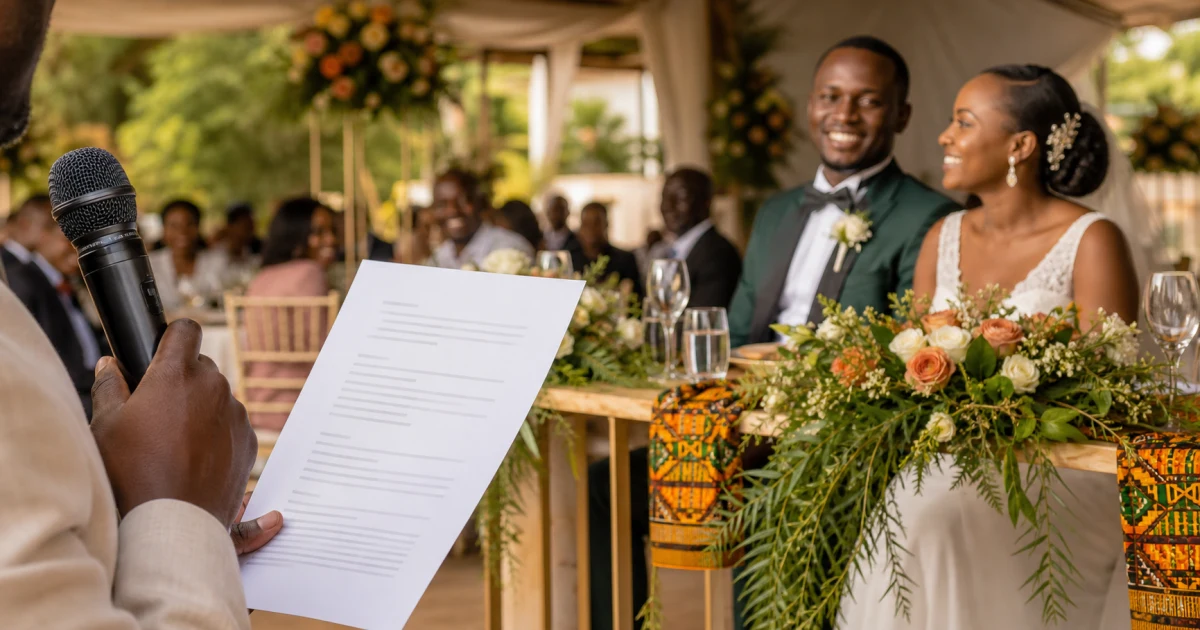 Wedding MC Script for Kenya (Bilingual English/Swahili)